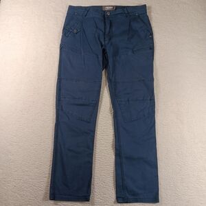 Mountain Khakis Pants Mens 34x32 Blue Utility Cargo Outdoor Hiking Workwear